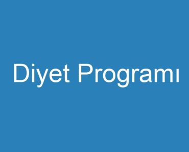 Diyet Programı