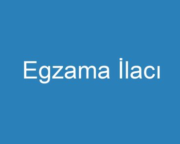 Egzama İlacı