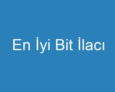 En İyi Bit İlacı