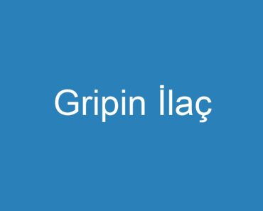 Gripin İlaç