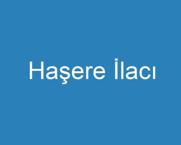 Haşere İlacı