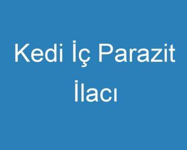 Kedi İç Parazit İlacı