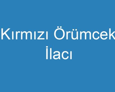 Kırmızı Örümcek İlacı