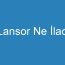 Lansor Ne İlacı