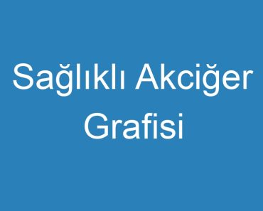 Sağlıklı Akciğer Grafisi