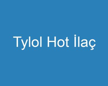 Tylol Hot İlaç