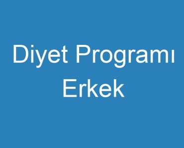 Diyet Programı Erkek