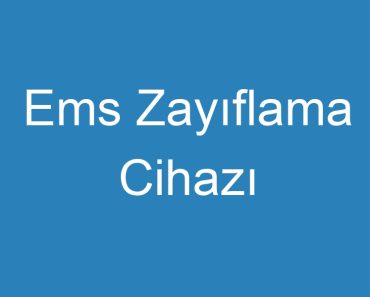 Ems Zayıflama Cihazı