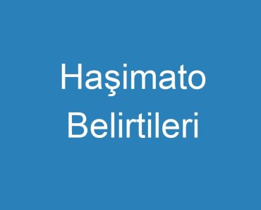 Haşimato Belirtileri