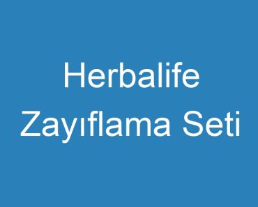 Herbalife Zayıflama Seti