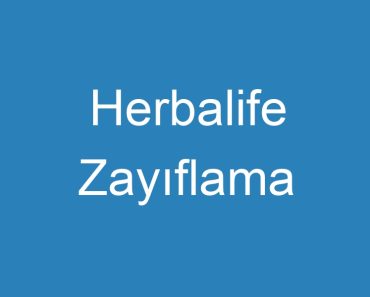 Herbalife Zayıflama