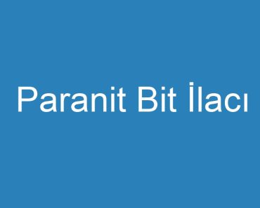 Paranit Bit İlacı