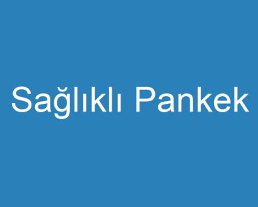 Sağlıklı Pankek