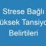 Strese Bağlı Yüksek Tansiyon Belirtileri