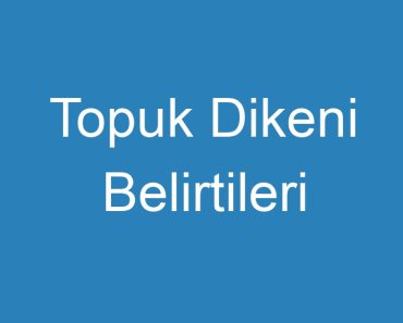 Topuk Dikeni Belirtileri