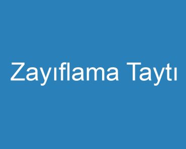 Zayıflama Taytı