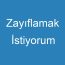 Zayıflamak İstiyorum