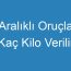 Aralıklı Oruçla Kaç Kilo Verilir