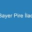 Bayer Pire İlacı