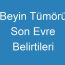 Beyin Tümörü Son Evre Belirtileri