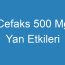 Cefaks 500 Mg Yan Etkileri