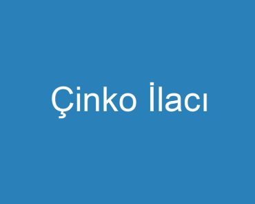 Çinko İlacı