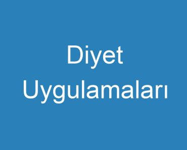 Diyet Uygulamaları