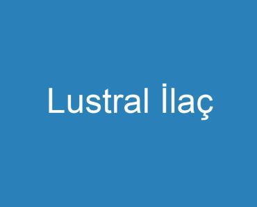 Lustral İlaç