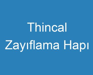 Thincal Zayıflama Hapı