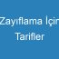 Zayıflama İçin Tarifler