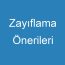 Zayıflama Önerileri