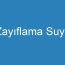 Zayıflama Suyu