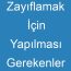 Zayıflamak İçin Yapılması Gerekenler