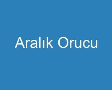 Aralık Orucu