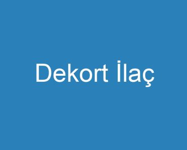 Dekort İlaç