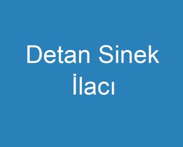 Detan Sinek İlacı