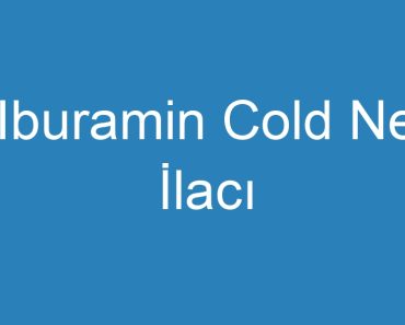 Iburamin Cold Ne İlacı