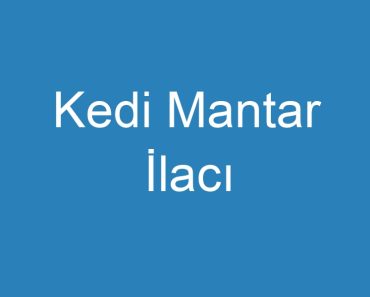 Kedi Mantar İlacı