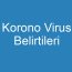 Korono Virus Belirtileri