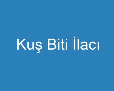 Kuş Biti İlacı