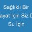 Sağlıklı Bir Hayat İçin Siz De Su İçin