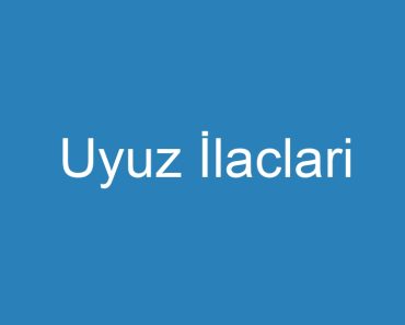 Uyuz İlaclari