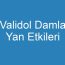 Validol Damla Yan Etkileri