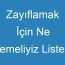 Zayıflamak İçin Ne Yemeliyiz Listesi